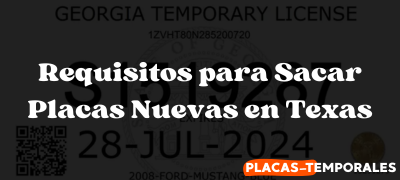 Sacar Placas Temporales Cerca de Mí en Georgia