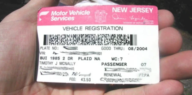 Cuales son los Requisitos para registrar un carro en New Jersey