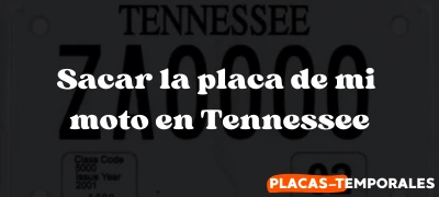 Cómo Sacar la placa de mi moto en Tennessee