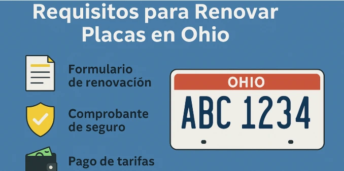 Cuales son los Métodos para Renovar Placas en Ohio